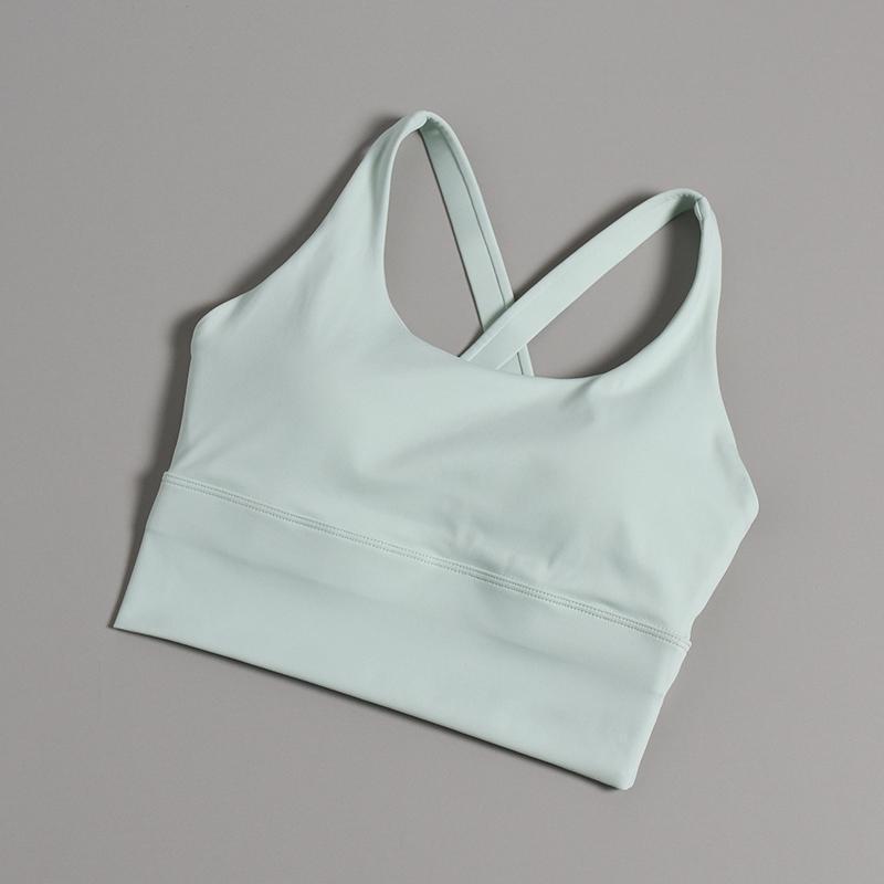 Nude Feeling Criss-Cross Sports Bra: Shockproof, High-Intensity Yoga & Running Fitness Vest