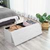 SONGMICS Faux Leather Folding Ottoman