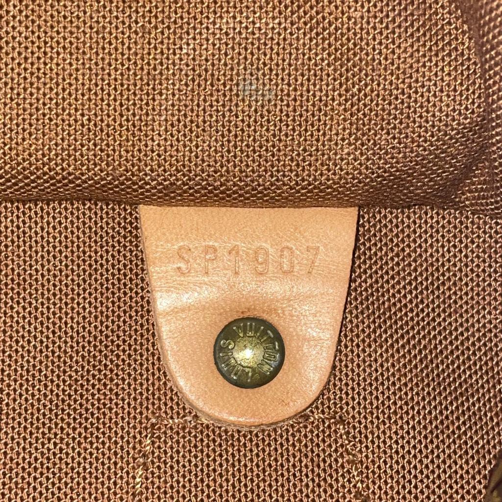 Used Louis Vuitton Monogram Speedy 25 M41528 Boston Bag Brown Authentic 1215