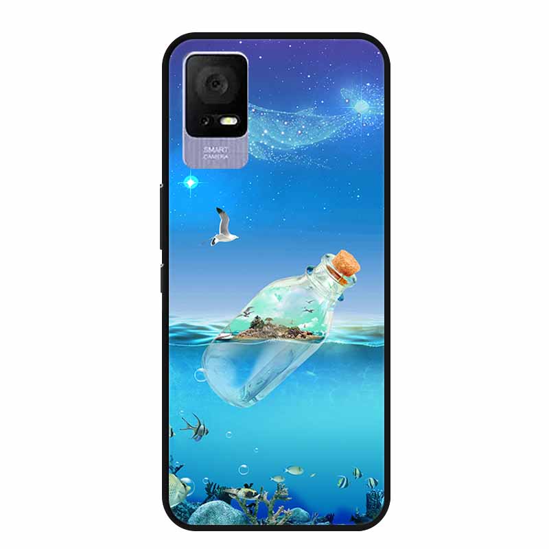 For TCL Ion V Case IonX Painted Cat Soft TPU Black Silicone Phone Cases for TCL Ion X Cover Fundas IonV Coques for TCLIonX Bags