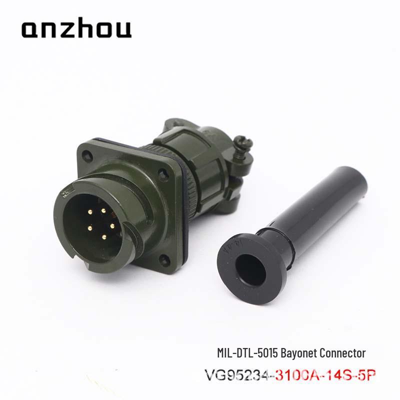 VG95234-14S-5S Bayonet 5-Pin Aviation Plug - US Military Standard Connector CA06COME-14S-5P