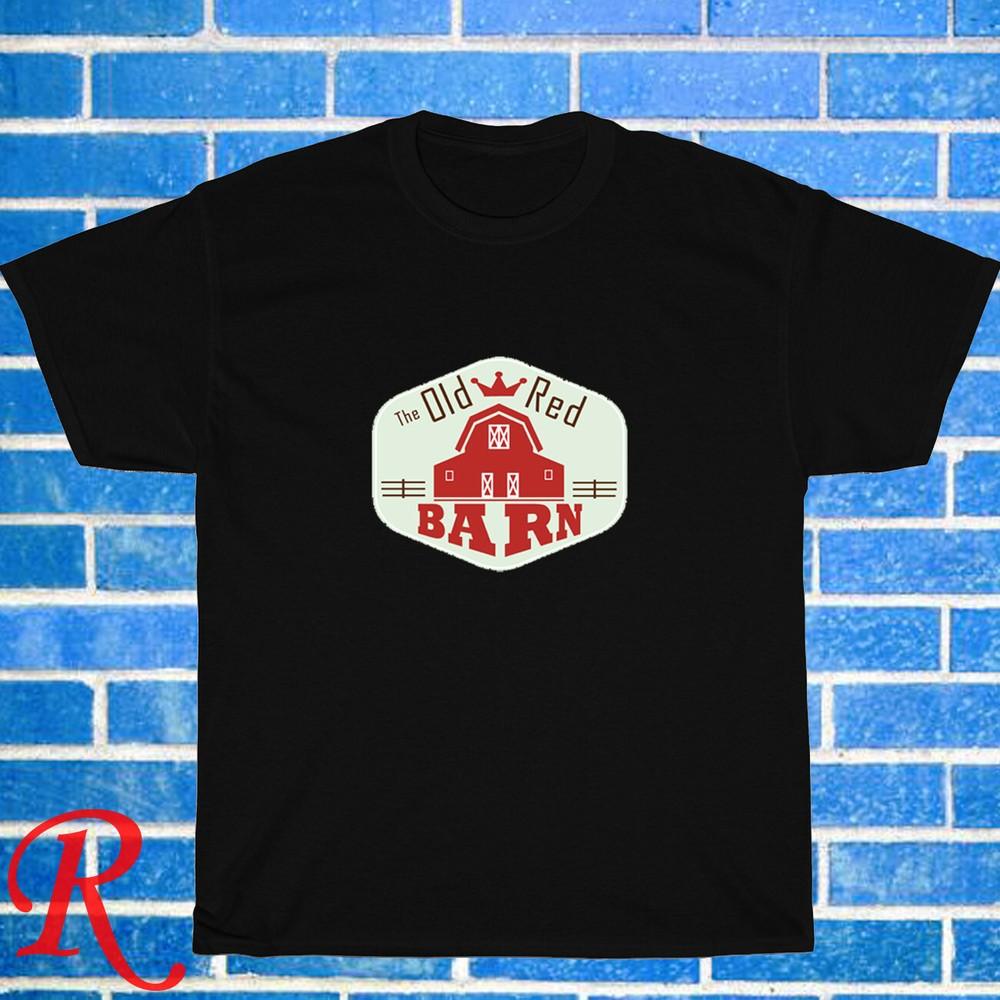 

New! Red Barn Restaurant Logo Black Grey Navy White Size S-5XL Unisex T-Shirt 4XL