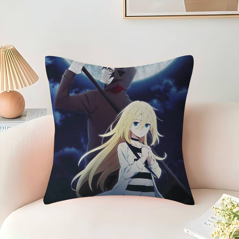 Anime Angels-of-Death Cushion Cover Inches Farmhouse Decor Home Throw Pillow Covers for Couch Decorations