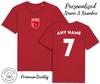 Turkey Flag T-Shirt Mens Womens Tees Top 2024 Personalised Name and No Adult Baby, Football Euro
