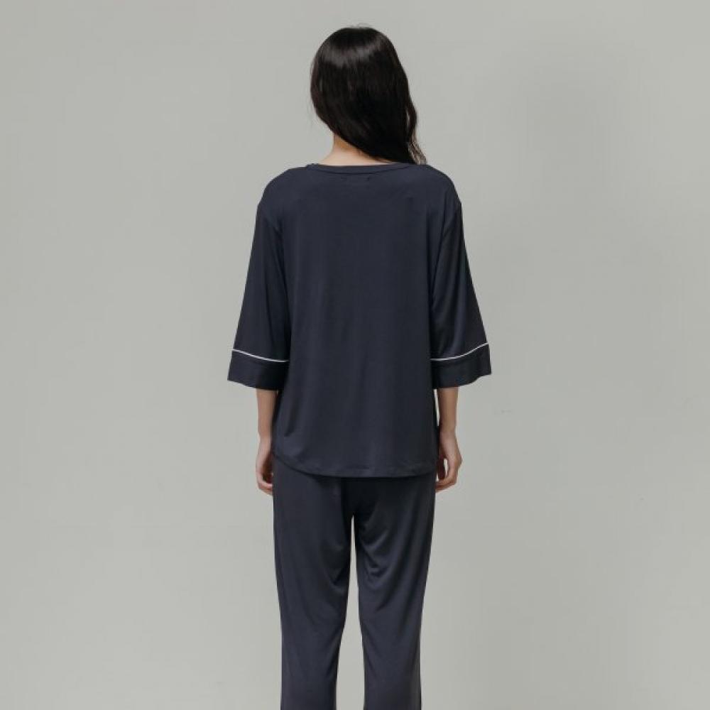 Frenchiel Micro Modal Pullover Long Pants Midnight  Fwep078l 