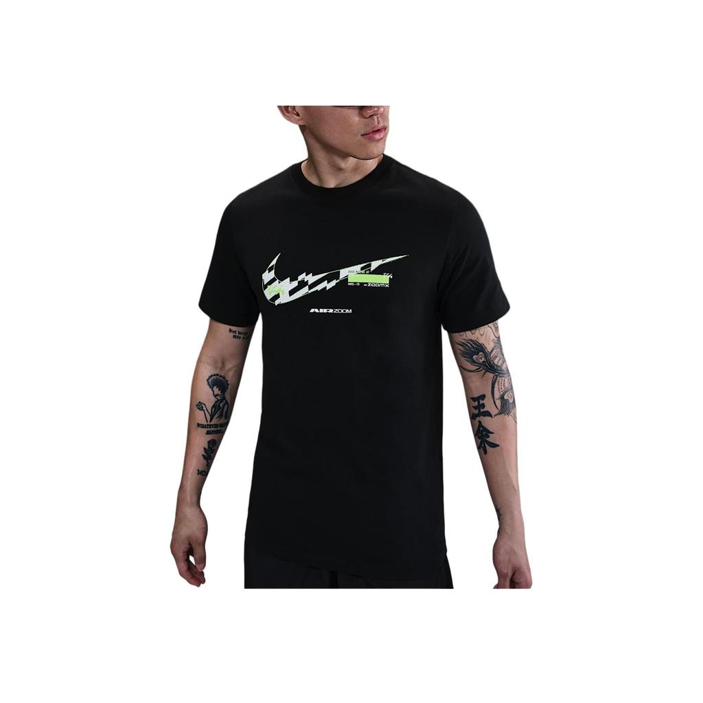 Nike Sports Lifestyle Collection Ss25 Brand Logo Breathable Round Neck Fashion Short Sleeve T-Shirt Men T-Shirt Black HJ3685-010