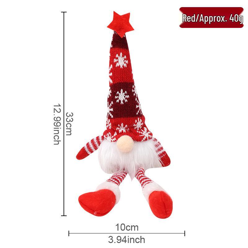 

Светящаяся рождественская кукла-гном Цяодин с подсветкой на шляпе