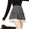 Pleated Skirt for with Mini School Uniform Plus High Solid Ultra Flattering Slimming Legs [Kayiyasu] Women, Pants, Skirt, Style, Lace, Sizes, Waist,