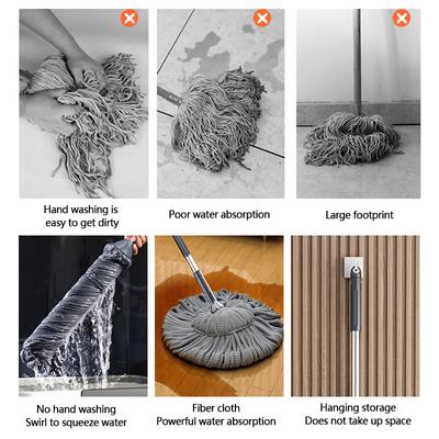 2024 Nuovo Senza Lavaggio A Mano Mop Mop Domestico Pulizia del Pavimento Rotante Auto Torcente Acqua Mop Persona Pigra Mop Strumenti di Pulizia del Pavimento