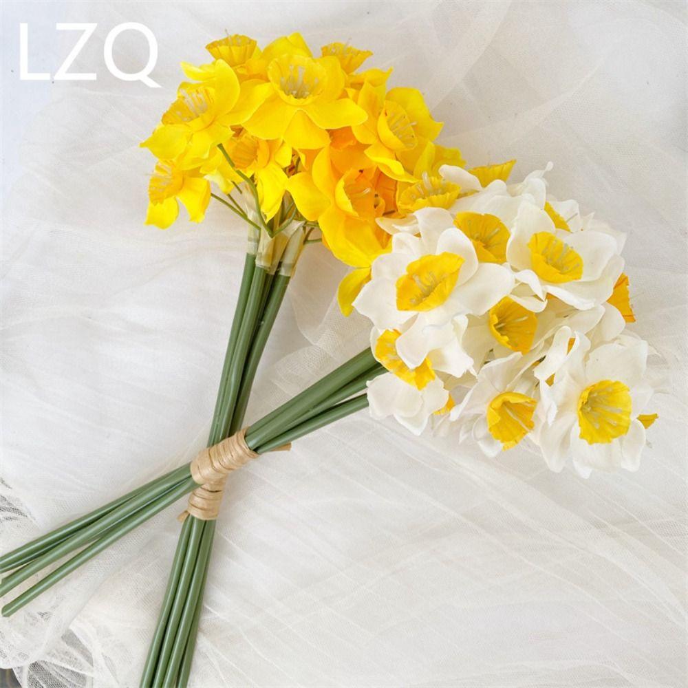 6PCS/Bundle Beautiful Artificial Narcissus Flower Home Decor Fake Flower