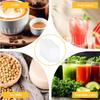 6 Pcs Juicing Bag, 7.87 × 5.9 Inch Juicer Bags, Fine Mesh Nut Milk Bag, Drawstring Nut Bags Strainer for Juicing Fruit Juice Coffee Tea Yogurt