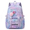 Cute Cartoon 26 English Letters Printed Backpack Schoolbag for Teenager Student Girl Boy Bookbag Large Capacity Waterproof Travel Bag Mochila