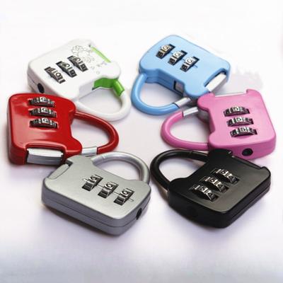 Metal Mini 3 Haneli Kadran Şifre Kilidi Kombinasyon Kodu Asma Kilit Seyahat Bavulu Ajanda Koruyucu Güvenlik Alet Dolabı Kasa Malzemesi