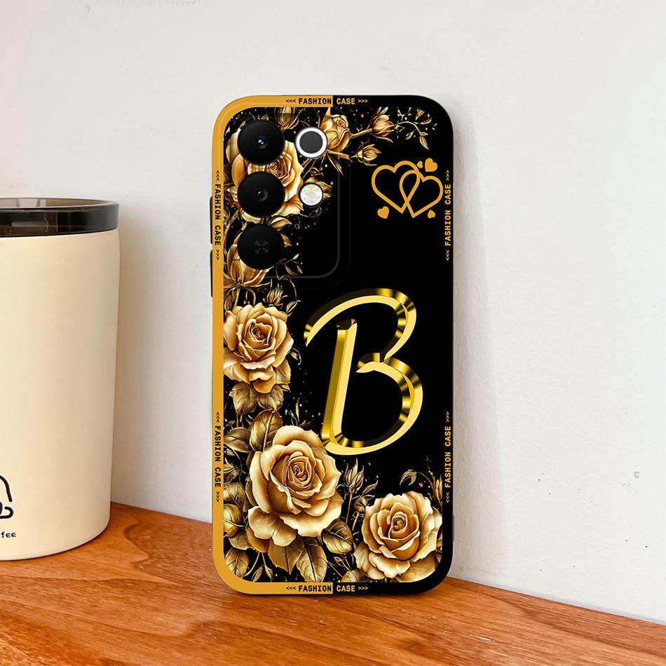 

For Realme 15X Case For Realme 15 Lite Pretty Rose Letters High Quality Lightweight Phone Case For Realme 15x 15Lite Back Cover realme 15x (India)