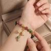 Elastic Rope Orchid Flower  Bracelet Floral Women Bangle Trendy Colorful Beads Bracelet  Summer