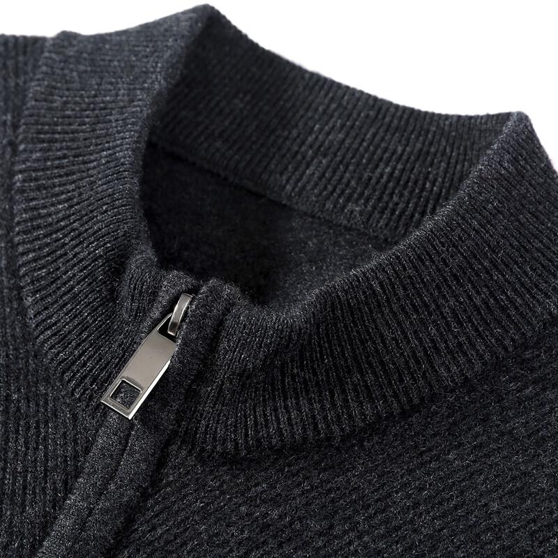 Men's 100% Lambswool Stand Collar Sweater