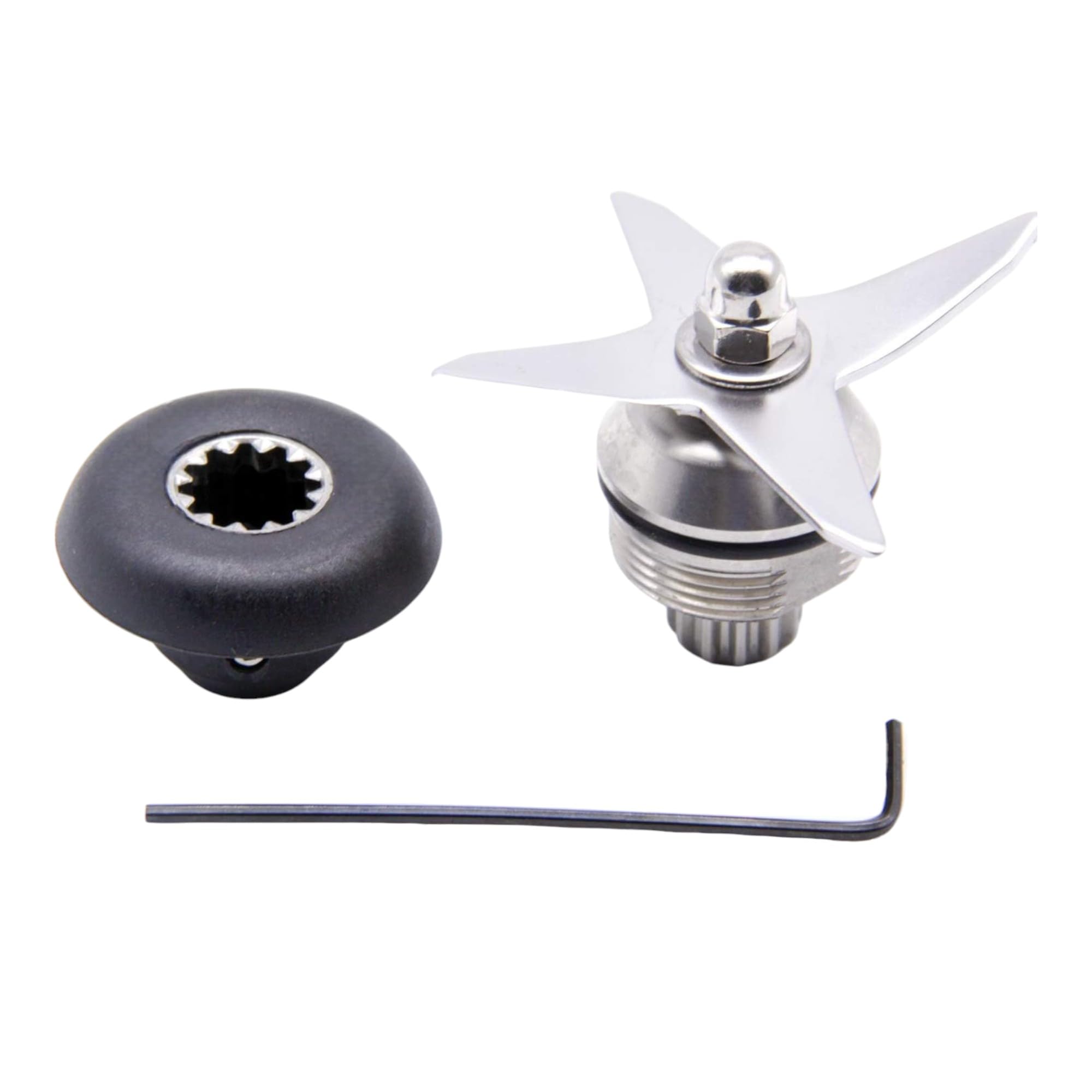 

4 Knife Blender Repair Kit Retainer Nut Drive Socket 891 802 Replacement Part for Vitamix Blender Allen Wrench for Blade 5200 5006 5012 5057 5062