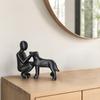 Desktop Ornament Dog Sculpture for Home Decor, 3D Printed Man And Decoration Figurine, Pet Memorial Gift Loss, Lovers Stress Relief Toy