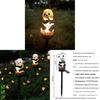 Solar Panda Lawn Decor Resin Animal Landscape Light With Energy Efficient Led For Garden Pathway