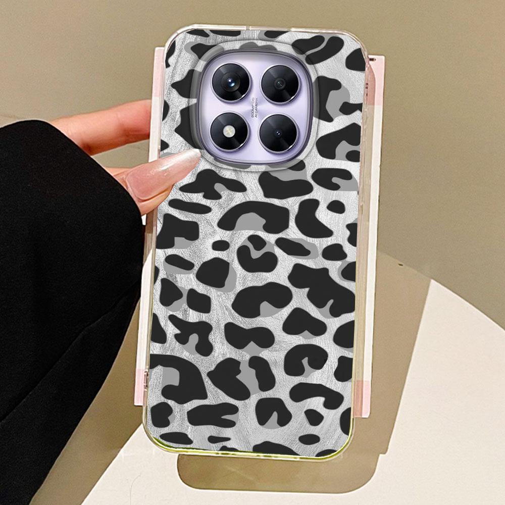 Vintage Black Leopard Phone Case for Xiaomi Redmi Note 14 13 12 11 11S 10 10S 9 Pro 9C 13C 14C A3 A4 A3X 9C A1 A2 Women Cover