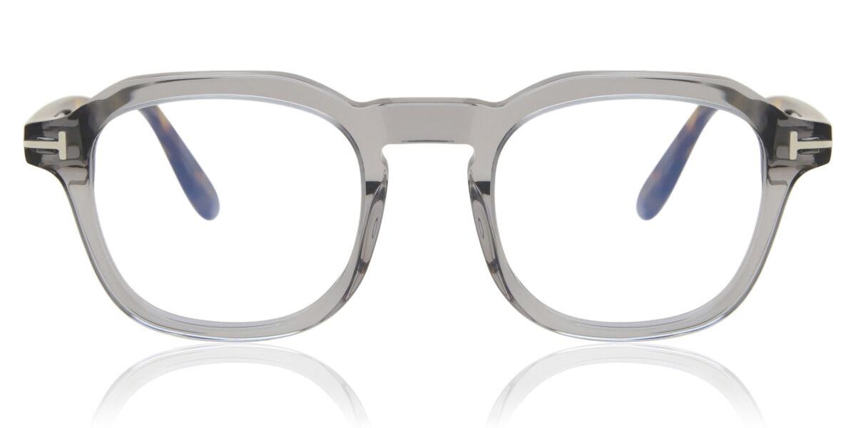

Tom Ford Ft5836 B Blue Light Block 020 Men Eyeglasses Transparent Grey/49