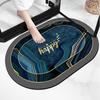 Light luxury style soft bathroom absorbent floor mat, quick drying anti fouling foot mat, washable bathroom