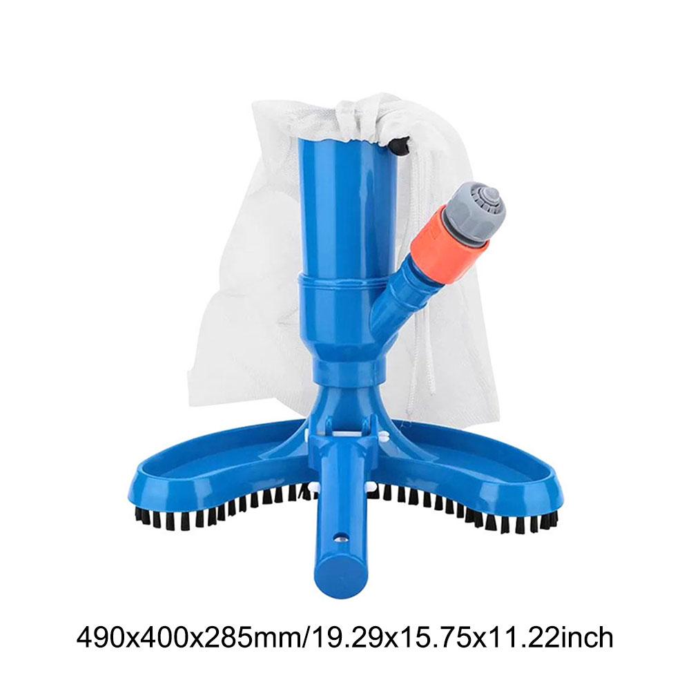 Swimming Pool Vacuum Cleaning Kit with Mesh Bag & Hose Adapter Pool Vacuum Jet Underwater Cleaner Brushes for Pools Spas & Ponds