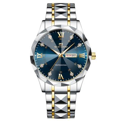 RORIOS Men's Quartz Watch with Date Display, Luminous Display, Lightweight, Multi-Function, Waterproof, Perfect for Work or Commuting, Stylish,