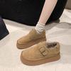 New Style of Thick-soled Women's Shoes with Fleece, Warm One-foot Snow Boots and Cotton Shoes