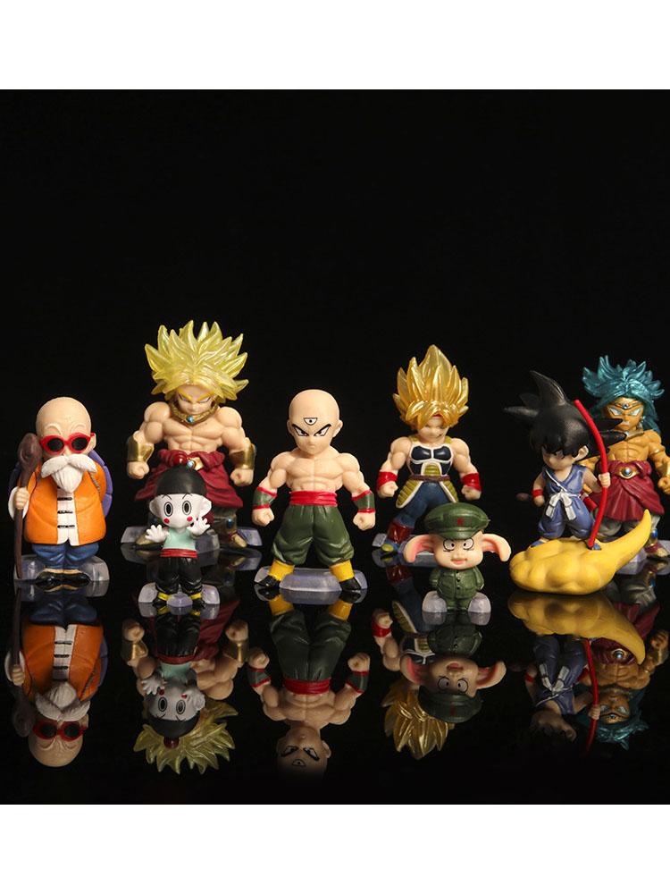 

8 шт./Набор Dragon Ball Сон Гоку Тянь Шиньхан Мастер Роши Броли Shouban Модели Игрушки Коллекция Подарки