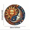 Vintage Yin Yang Metal Wall Art, Sun and Moon Aluminum Decor for Indoor Outdoor Living Room Bedroom