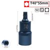 Torx Screwdriver Bit 1/2inch Socket Bits Adapter T30 T40 T45 T50 T55 T60 T70
