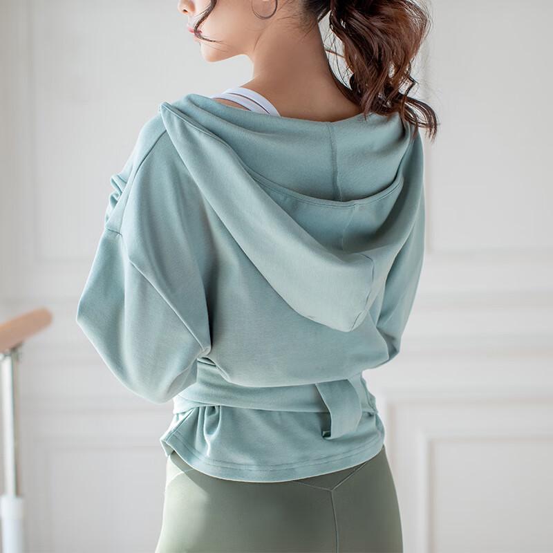 OEING Women's Fleece-Lined Drawstring Sports Top