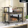 Kitchen Retractable Microwave Shelf Multi-layer Rice Cooker Oven Thickened Countertophousehold Seasoning Holder Storage Artifact