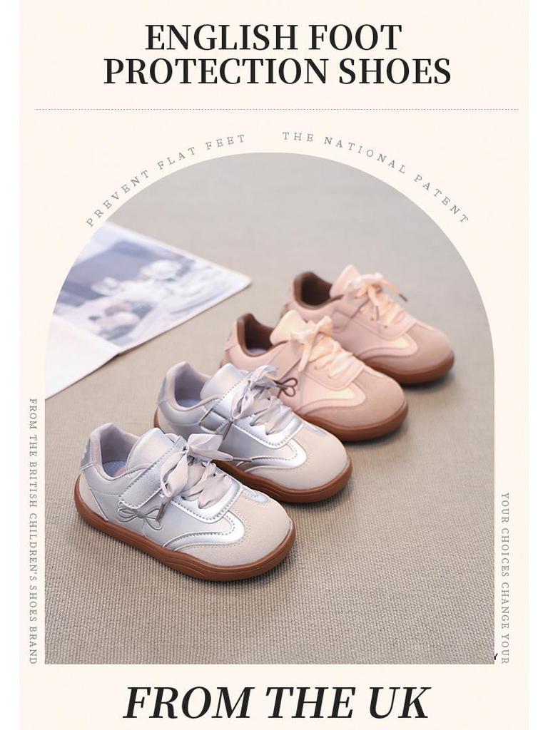 Baskets Princesse Ballet Style Allemand 2025 pour Filles - Semelle Souple, Ultra-Légères, Chaussures de Sport Automne Très Vendues pour Bébés.