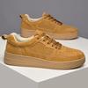 New Spring Men's Casual Leather Shoes All-Matching Sneakers Man Skateboard Footwear Versatile Tenis Masculino