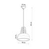 Lampa Wisząca Satura 1 E27 Biały  Wood Lumilo 03.387.87