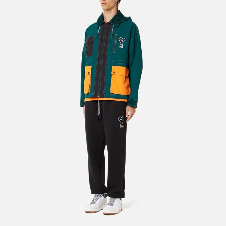 Puma X Ami Giacca Verde Varsity Unisex Capispalla 535990-24