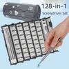 Hexagonal Shaped 128-Piece Screwdriver Set Professional Repair Tool Set  Game Console Repair