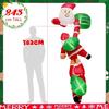 8 FT Christmas Hanging Inflatables Christmas Inflatable Climbing Santa Claus Xmas Holiday Party Blow Up Inflatable Decoration