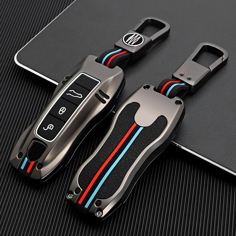 ACP1 3/4 Buttons Zinc Alloy Car Key Case Cover Shell Fob For Porsche Panamera Spyder Carrera Macan Cayman Cayenne 911 970 981 991