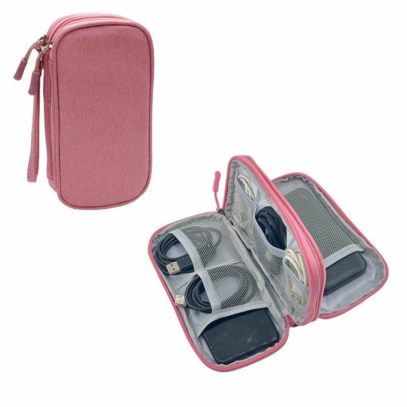 Portable Waterproof Travel Electronic Organizer Storage Bag Case for USB Cable Charger Plug Small Accessories Gadget EVA Pouch