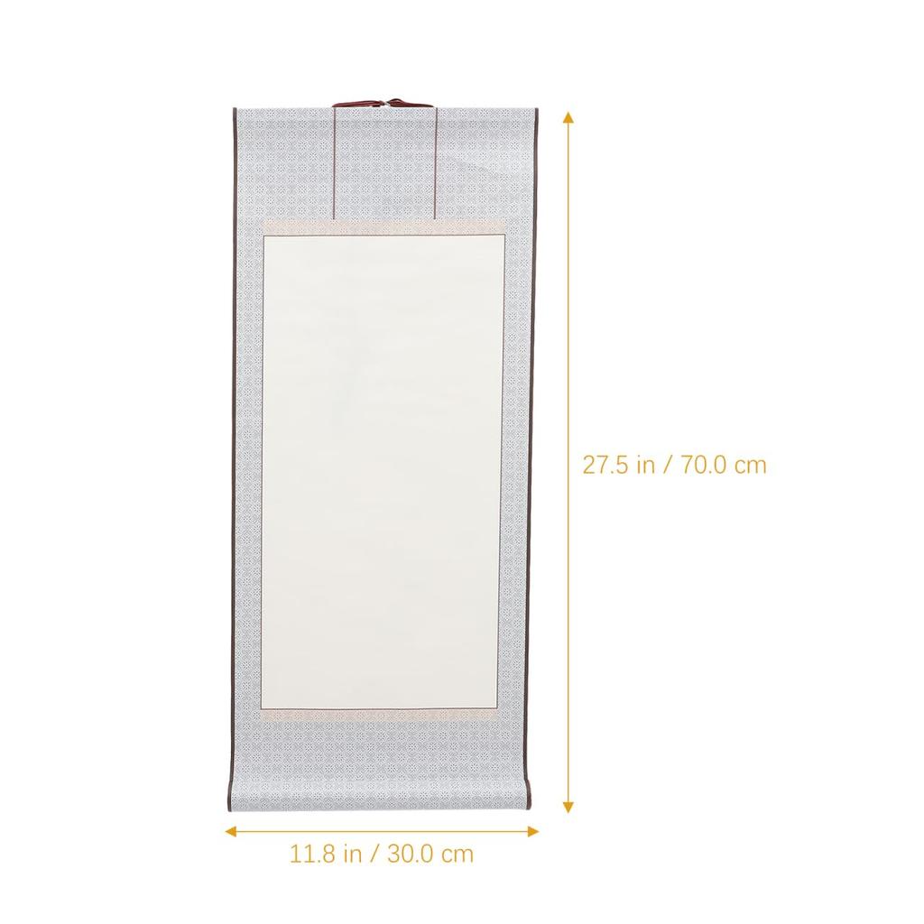 FRCOLOR Hanging Calligraphy Blank Calligraphy Paper for Calligraphy Scroll Calligraphy DIY Set of 2 Scroll, Paper, Roll, Painting, Practice, Book,