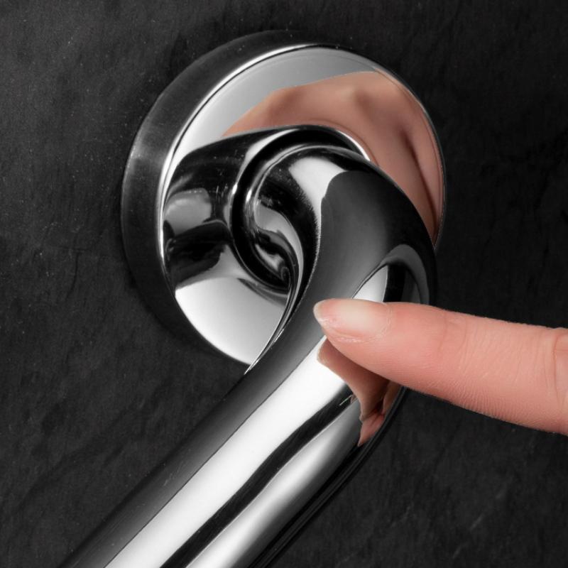 1Pc Grab Bar For Bathtubs And Showers 304 Stainless Steel Silicone Anti Slip Bathroom Safety Handle For Elderly Senior