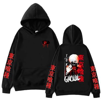 2025 Anime Tokyo Ghoul Ken Kaneki Kapucnis pulóver Harajuku Pulóver Felsők Férfi Női Pulóver Rajongók Ajándék
