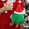 Plush Christmas Tree Doll Soft Stuffed Toy Pillow Bookshelf Xmas Decor Holiday Party Display Prop Kids Gift