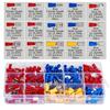 280 pcs Cold-Pressed U & O-Shaped Terminal Set: Male/Female Wire Connector Kit