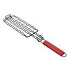 Hot Dog Holder for Grilling Iron Multifunctional BBQ Sau Grill Rack with Wooden Handle for Mt Vegetables