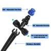 10pcs Adjustable Bracket 8 Hole Sprinkler 180° Rotatable Micro-spray Droplet Emitter Watering Sprinkler Garden Irrigation Tools