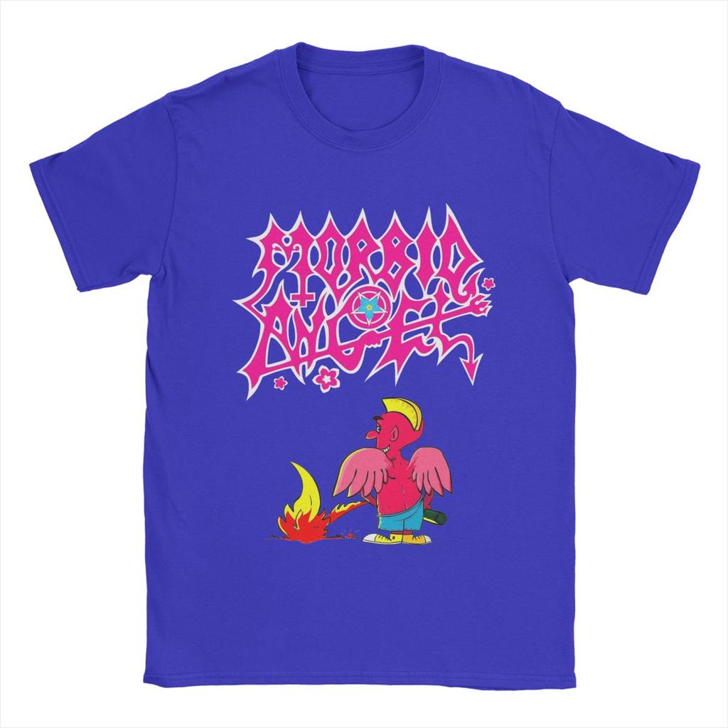 Morbid Angel Pink Devil T Shirt Men 100% Cotton Fun T-Shirts Crewneck Band Tees Short Sleeve Clothing